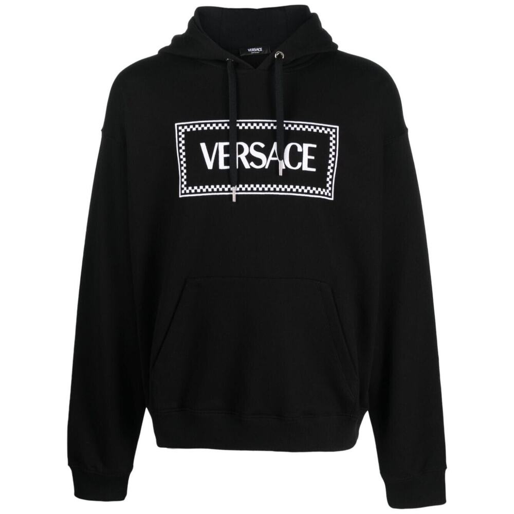 Versace 90s Vintage logo-embroidered hoodie Size Medium NWT $1225